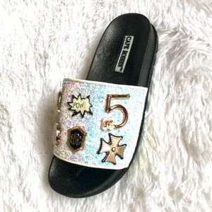 New Kids DAZZLING WHITE Sandal Slides
